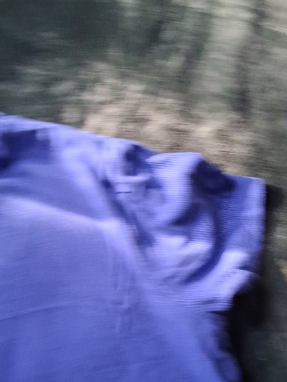 Nine West Royal Blue Short Sleeve Ribbed Tee - Picture 3 of 5